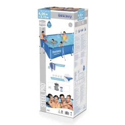 Bestway 56424 Rechteckig Aufstellpool Schwimmbad Steel Pro 400x211x81 CmGestalten: Rechteckig, Maße: 4 - 4,99 M, Filterpumpe: 58381 -Garten- & Gewächshäuser Geschäft 4d686f401ccf6d71ab8d489d244d58a8