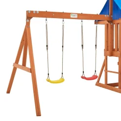 Juskys Spielturm Yannis – Klettergerüst Für Kinder Mit Rutsche, Schaukeln, Kletterwand & Zubehör – Kletterturm Für Outdoor Aus Holz Ab 3 Jahren -Garten- & Gewächshäuser Geschäft 4d7267ac391c184eb858653a6f4d9afb