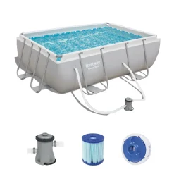 Bestway Power Steel Swimmingpool-Set Rechteckig 282×196×84 Cm 56629 -Garten- & Gewächshäuser Geschäft 4d84bae1dfb63ff4d13f91df3d4a1c68