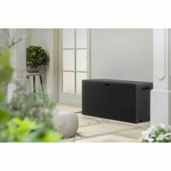 Keter Emily Aufbewahrungsbox 280 L Graphit Box Gartenbox Kunststoff -Garten- & Gewächshäuser Geschäft 4d971ac382934395b2924719ea5ca5bb