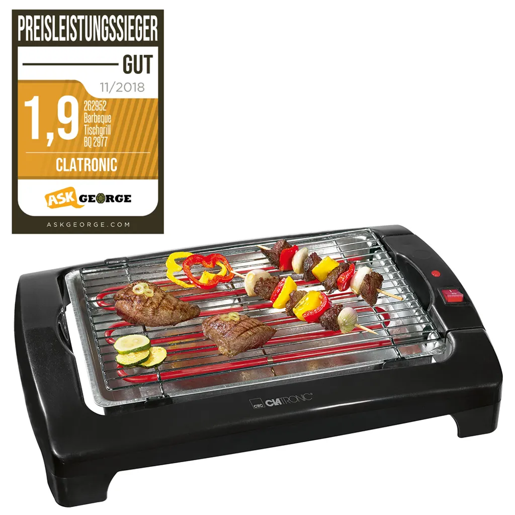 CLATRONIC Barbecue-Tischgrill BQ 2977 N Schwarz 9 CLATRONIC Barbecue-Tischgrill BQ 2977 N Schwarz – Bild 9