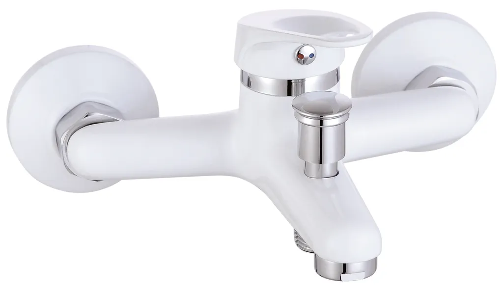 Eisl Wannenfüllarmatur SPEED, Einhebelmischer, Badewannenarmatur, Mit Umsteller, Weiß 1 Eisl Wannenfüllarmatur SPEED, Einhebelmischer, Badewannenarmatur, Mit Umsteller, Weiß