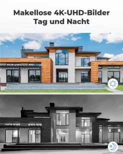 Reolink 4K PoE Kamera Outdoor Mit 5X Optischem Zoom, IK10 Vandalismusgeschützt Überwachungskamera Außen, Personen-/Autoerkennung Und Zeitraffer, 24/7-Aufnahme, Videoüberwachung RLC-842A -Garten- & Gewächshäuser Geschäft 4e2a576e8b7f37d348b7fe9948beba40