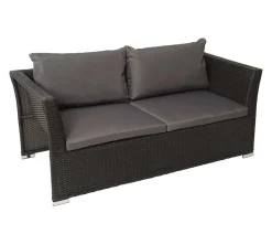 Mendler Poly-Rattan Garnitur HWC-J36, Balkon-/Garten-/Lounge-Set Sitzgruppe Sofa Anthrazit, Kissen Dunkelgrau -Garten- & Gewächshäuser Geschäft 4e67e11ef7547ca25a74bff5688b98a3