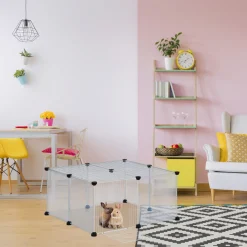 Relaxdays 12-teiliges Freilaufgehege Transparent -Garten- & Gewächshäuser Geschäft 4ea6601297334ea29d4dca2144f0b02b