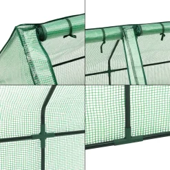 En.casa Mini Gewächshaus Höflein 240x90x90cm Foliengewächshaus Für Draußen Treibhaus Mit Reißverschluss Und 3 Fenstern Gitternetzfolie Grün 11 En.casa Mini Gewächshaus Höflein 240x90x90cm Foliengewächshaus Für Draußen Treibhaus Mit Reißverschluss Und 3 Fenstern Gitternetzfolie Grün -Garten- & Gewächshäuser Geschäft 4eb293193920272221f6a30d47b71ea4