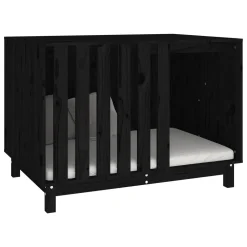 VidaXL Hundehütte Schwarz 100x70x72 Cm Massivholz Kiefer -Garten- & Gewächshäuser Geschäft 4ecd444e9a2fcbb6a7539c99bf21e5b4