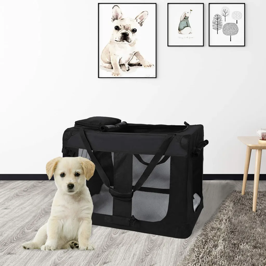 Mucola Hundebox L - 70 X 50 X 52 Cm Transportbox Hundetransportbox Faltbar Katzentransportbox Hundetasche 7 Mucola Hundebox L - 70 X 50 X 52 Cm Transportbox Hundetransportbox Faltbar Katzentransportbox Hundetasche – Bild 7