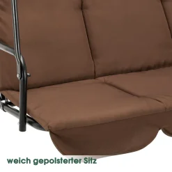 MCombo 3-Sitzer Hollywoodschaukel Gartenschaukel Gartenliege Schaukelbank 8003 Braun 13 MCombo 3-Sitzer Hollywoodschaukel Gartenschaukel Gartenliege Schaukelbank 8003 Braun -Garten- & Gewächshäuser Geschäft 4ef77db3b7e8b1760cf7878337521449