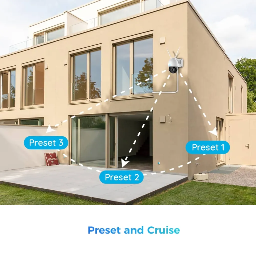 Reolink 5MP PTZ WLAN IP Überwachungskamera Außen, 5XOptischer Zoom, 60m Vollfarb-Nachtsicht, 2,4/5GHz WiFi Camera Outdoor Mit Personen-/Fahrzeugerkennung, Auto-Tracking, Cloud/SD Storage, IP66, RLC-523WA 17 Reolink 5MP PTZ WLAN IP Überwachungskamera Außen, 5XOptischer Zoom, 60m Vollfarb-Nachtsicht, 2,4/5GHz WiFi Camera Outdoor Mit Personen-/Fahrzeugerkennung, Auto-Tracking, Cloud/SD Storage, IP66, RLC-523WA – Bild 17