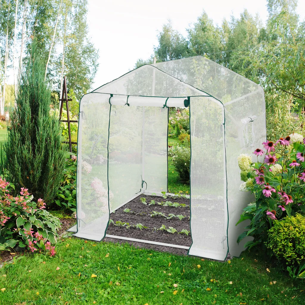 Relaxdays Gewächshaus Mit 2 Türen 2 Relaxdays Gewächshaus Mit 2 Türen – Bild 2