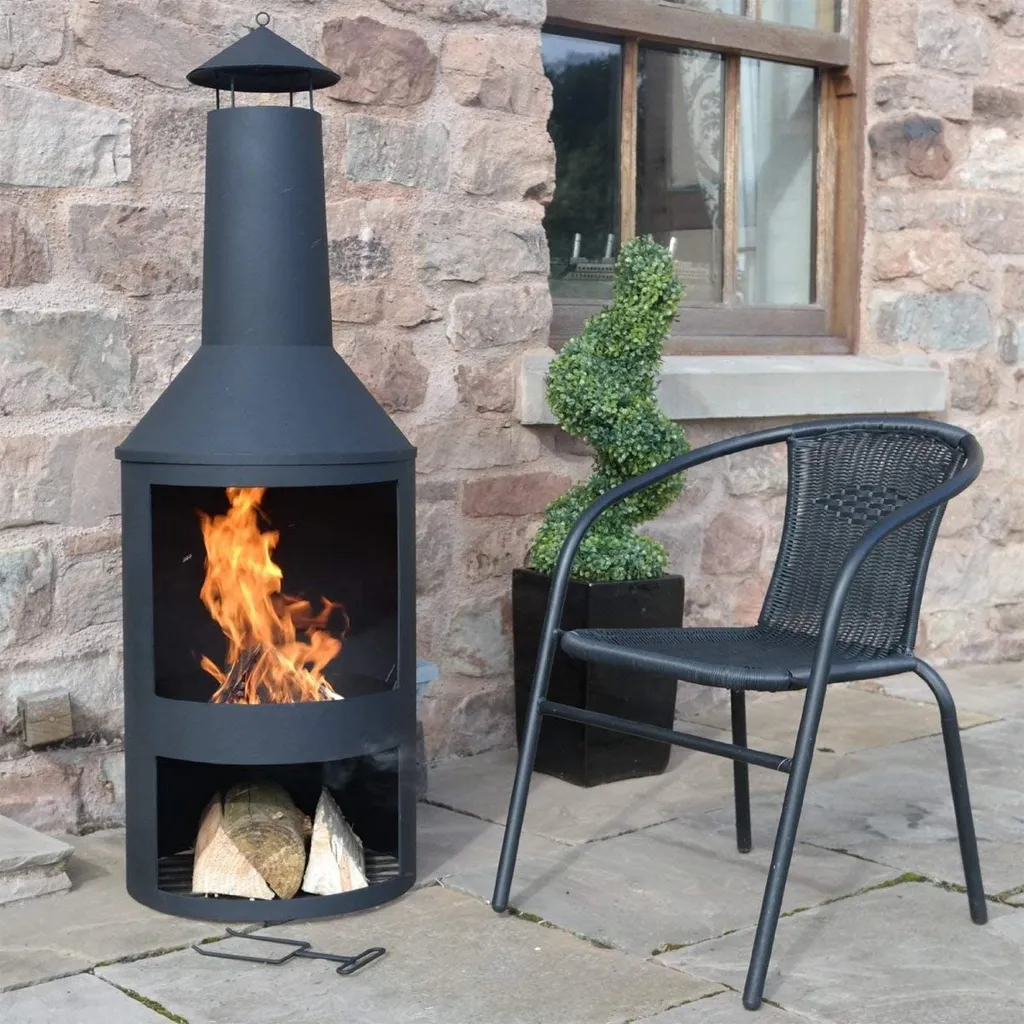 FireStove RESCH 502594 Terrassenkamin / Gartenkamin Mit Funkenschutz, 45 X 135 Cm, Feuerstelle Hitzebeständig & Rostfrei, Feuerkorb Für Terrasse / Garten 4 FireStove RESCH 502594 Terrassenkamin / Gartenkamin Mit Funkenschutz, 45 X 135 Cm, Feuerstelle Hitzebeständig & Rostfrei, Feuerkorb Für Terrasse / Garten – Bild 4