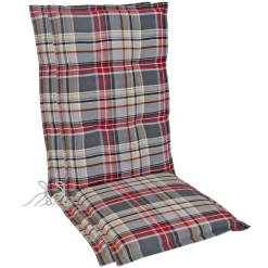 Kettler Polen RelaxXL Gartenstuhlauflage Für Hochlehner CARLITO Karo-Bunt 120x50x6cm 2 Stück