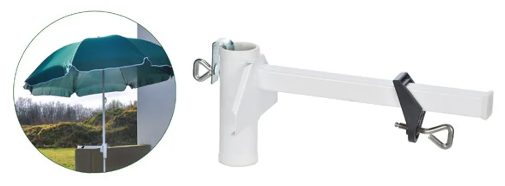 Gravidus Sonnenschirmhalter Balkonschirmhalter Sonnenschirm Halterung Für Balkon Geländer 4 Gravidus Sonnenschirmhalter Balkonschirmhalter Sonnenschirm Halterung Für Balkon Geländer – Bild 4
