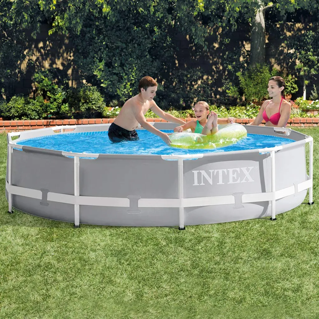 Intex PrismFrame, 4485 L, Gerahmter Pool, Erwachsener & Kind, Grau, 20,1 Kg 14 Intex PrismFrame, 4485 L, Gerahmter Pool, Erwachsener & Kind, Grau, 20,1 Kg – Bild 14