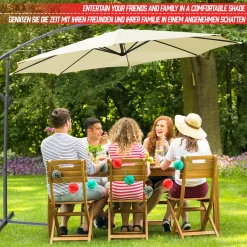 FF Europe MIADOMODO® Sonnenschirm - Ø300/350cm, Mit Ständer, Handkurbel, Neigbar, Verstellbar, Farbwahl - Ampelschirm, Gartenschirm, Marktschirm, Terassenschirm 17 FF Europe MIADOMODO® Sonnenschirm - Ø300/350cm, Mit Ständer, Handkurbel, Neigbar, Verstellbar, Farbwahl - Ampelschirm, Gartenschirm, Marktschirm, Terassenschirm -Garten- & Gewächshäuser Geschäft 5001ecc56143ae5bf8dce774acb465dc