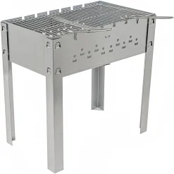 ACTIVA Grillküche ACTIVA Mangal Schaschlik Grill Edelstahl 50x30 Cm Inkl. Grillrost Und 6 Spießen