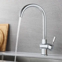 Auralum Hochdruck Küchenarmatur Küchenmixer 360 ° Drehbarer Mischbatterie Spültischarmatur Spülbecken Küche