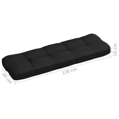 VidaXL Palettensofa-Auflagen 2 Stk. Schwarz -Garten- & Gewächshäuser Geschäft 5065574a3d992510b4a4d8b481f7dd10