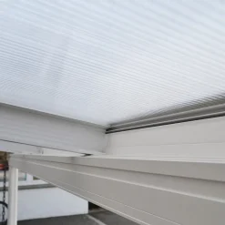 HOME DELUXE - Terrassenüberdachung 618 X 303 X 226 / 278 Cm Weiß Terrassendach Überdachung Carport -Garten- & Gewächshäuser Geschäft 50a08a82fe35a5f0868e136e679ae626