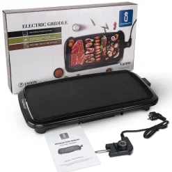 Aigostar Teppanyaki Tischgrill Elektrisch,Antihaftende Grillplatte,1800W,Verstellbarer Temperaturregler,Fettauffangschale. -Garten- & Gewächshäuser Geschäft 50a17d666f4ec7bffc16eb09d7bd7f18