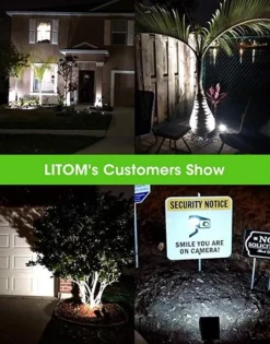 Istartop LITOM 12 LED Solar Flutlichter, IP67 Wasserdichte Wandleuchten 2-in-1 Wireless Outdoor Für Garten Auffahrt Veranda Gehweg Pool Terrasse 2er Pack -Garten- & Gewächshäuser Geschäft 50beadd0ce075a2318fcb6bc02b7c75c