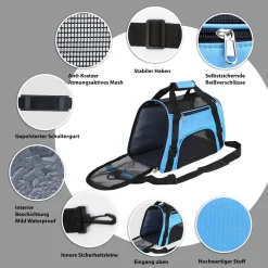 Optizium Hundetransportbox - Blau - L - 52 X 24.5 X 33 Cm - Hundebox Hundetasche Katzenbox Autotransportbox Soft-Sided Airline- Faltbar 10 Optizium Hundetransportbox - Blau - L - 52 X 24.5 X 33 Cm - Hundebox Hundetasche Katzenbox Autotransportbox Soft-Sided Airline- Faltbar -Garten- & Gewächshäuser Geschäft 50da204c5e2e949347d7e142bda00eb4