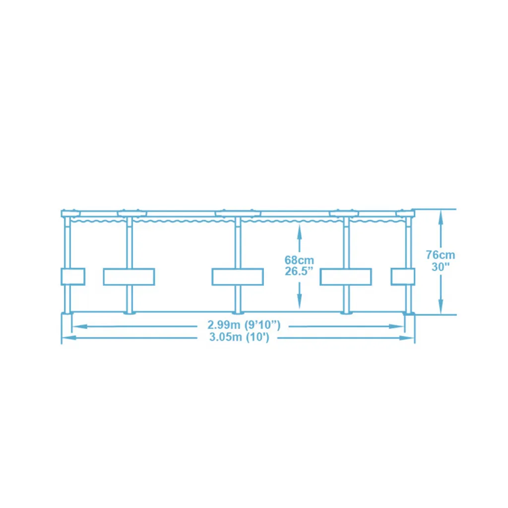 Bestway 56408 Rund Aufstellpool Stahl Pro Max 305x76 CmGestalten: Rund, Maße: 3 - 3,99 M, Filterpumpe: 58381 17 Bestway 56408 Rund Aufstellpool Stahl Pro Max 305x76 CmGestalten: Rund, Maße: 3 - 3,99 M, Filterpumpe: 58381 – Bild 17