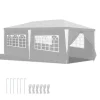 Yakimz Pavillon Verbolzung Festzelt Partyzelt Außenveranstaltungen Stahlrohre 3x6m Weiß