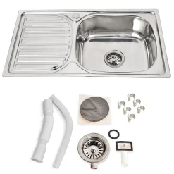 Midori © MIDORI® Edelstahl Spüle Küchenspüle Einbauspüle Spülbecken 1 Becken Mit Abtropffläche Links 76x43cm 11 Midori © MIDORI® Edelstahl Spüle Küchenspüle Einbauspüle Spülbecken 1 Becken Mit Abtropffläche Links 76x43cm -Garten- & Gewächshäuser Geschäft 5176fff3ac938b97548ac1029a59d743