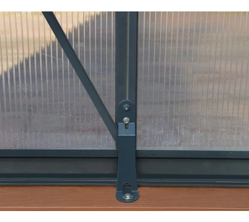 Palram - Canopia Aluminium Gewächshaus Glory 88 | Grau | 244x244x268 Cm 5 Palram - Canopia Aluminium Gewächshaus Glory 88 | Grau | 244x244x268 Cm – Bild 5