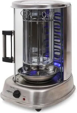 OneConcept Kebap Master Pro - Dönergrill, Hähnchengrill, Gyrosgrill, Vertikalgrill, Drehgrill Mit Drehspieß, Elektro-/ Tischgrill Für Zu Hause, Max. 1500 Watt, 360° Hitzeverteilung, Silber 6 OneConcept Kebap Master Pro - Dönergrill, Hähnchengrill, Gyrosgrill, Vertikalgrill, Drehgrill Mit Drehspieß, Elektro-/ Tischgrill Für Zu Hause, Max. 1500 Watt, 360° Hitzeverteilung, Silber -Garten- & Gewächshäuser Geschäft 51b224d334fa66170d6f57c578071931