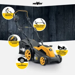 MOWOX Elektrorasenmäher EM 3414 P, 1400 W -Garten- & Gewächshäuser Geschäft 51b68d7325b6d365101b973c0ea83180