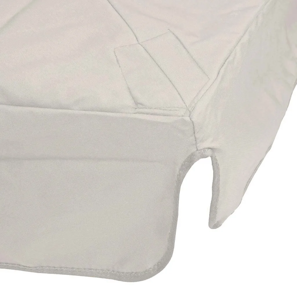 Mendler Ersatz-Bezug Für Luxus-Ampelschirm HWC-A96 Mit Flap, Sonnenschirmbezug, 3x3m (Ø4,24m) Polyester 3kg Creme-grau 3 Mendler Ersatz-Bezug Für Luxus-Ampelschirm HWC-A96 Mit Flap, Sonnenschirmbezug, 3x3m (Ø4,24m) Polyester 3kg Creme-grau – Bild 3