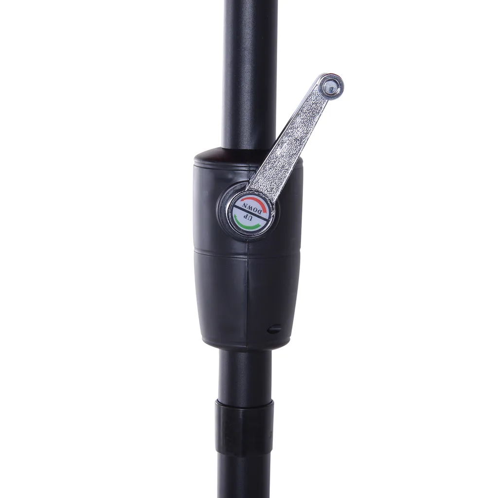 Outsunny Knickschirm Sonnenschirm Gartenschirm Marktschirm Mit Handkurbel Alu 180/㎡ Polyester Weinrot Ø2,7 X 2,35 M 9 Outsunny Knickschirm Sonnenschirm Gartenschirm Marktschirm Mit Handkurbel Alu 180/㎡ Polyester Weinrot Ø2,7 X 2,35 M – Bild 9