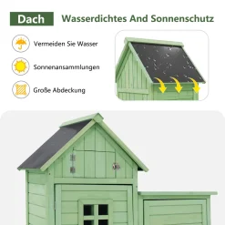 Flieks Geräteschrank Holz Gartenschrank Wetterfest, Geräteschuppen Gartenhaus Klein, Gerätehaus Gartengerätehaus, 118.5x54.3x 173 Cm 14 Flieks Geräteschrank Holz Gartenschrank Wetterfest, Geräteschuppen Gartenhaus Klein, Gerätehaus Gartengerätehaus, 118.5x54.3x 173 Cm -Garten- & Gewächshäuser Geschäft 521b1a1d58c07b53872aa2075e7d889d