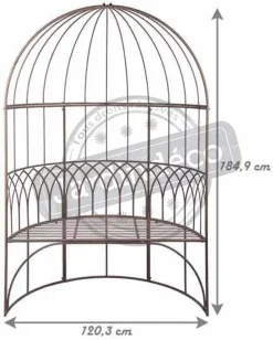 Esschert Design Pavillion Mit Bank Metall; MF015 -Garten- & Gewächshäuser Geschäft 524a5542075f43fed299dbd8bd2f346b