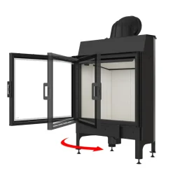 Kratki Selbstschliessende Tür Mechanismus Bei Den Kamineinsätzen Nadia, Lucy (Links Öffnend)