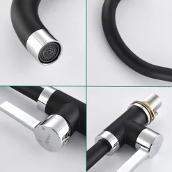 Aihom Schwarz Küchenarmatur 360° Drehbar Wasserhahn Küche Spültischarmatur Schwarz Hochdruck Mischbatterie Küche Mit Hohem Auslauf -Garten- & Gewächshäuser Geschäft 52dd7f59545df36407d8a0c201ae4bb0