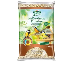 Dehner Natura Wildvogelfutter, Halbe/ganze Erdnüsse, 5 Kg