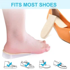 Mmgoqqt Gel-Fersenstützen Bei Plantarfasziitis, 4-lagige Ferseneinsätze, Fersenkissen, Fersenkissen, Verstellbare Fersenerhöhung Für Beinlängendifferenzen - 1 Paar -Garten- & Gewächshäuser Geschäft 531e813c0c1a7e7bf9660970bd77182b