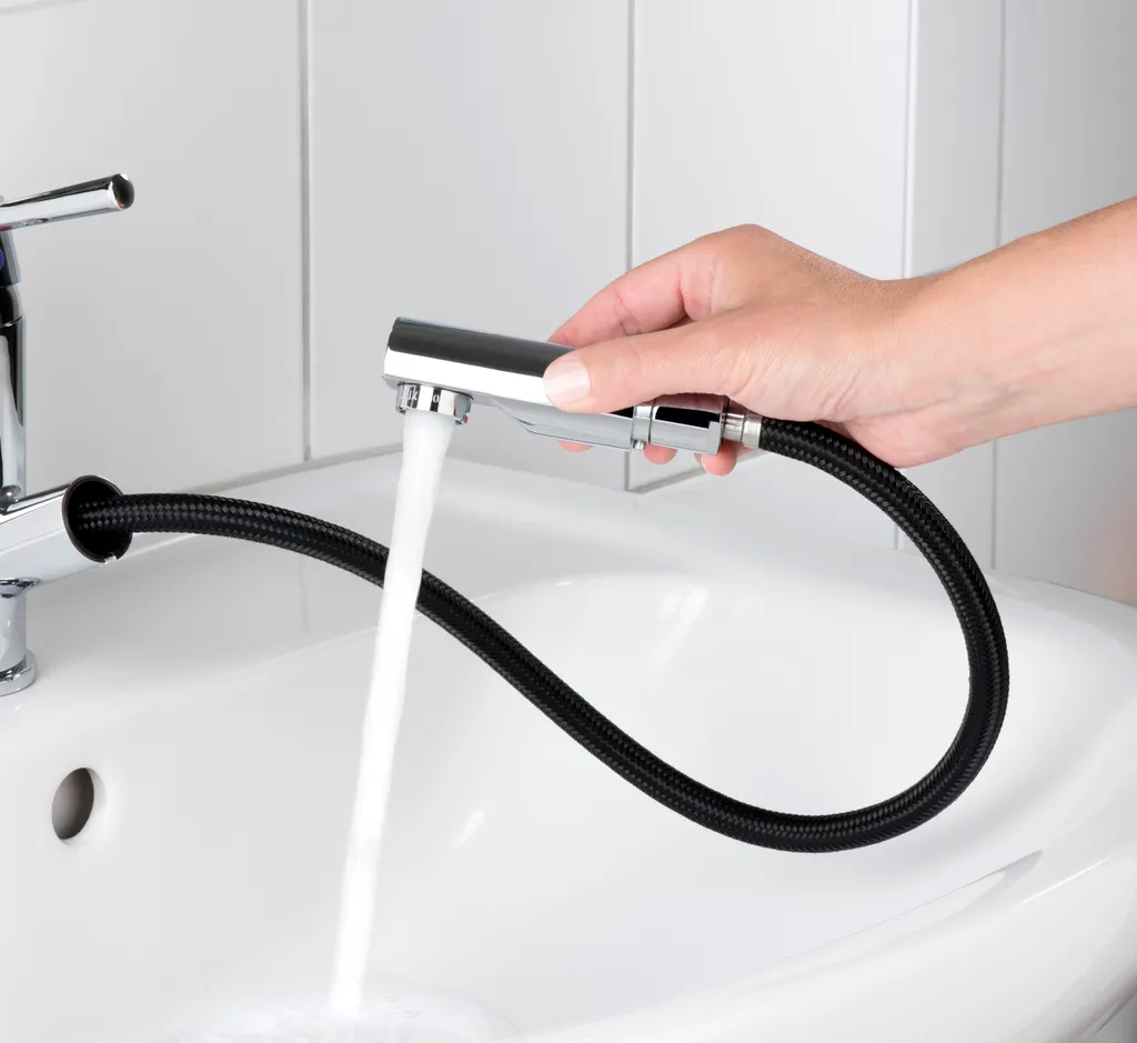 F.J.Schütte Cornwall Waschtischarmatur Mit Herausziehbarer Haarbrause, Chrom - 20150 3 F.J.Schütte Cornwall Waschtischarmatur Mit Herausziehbarer Haarbrause, Chrom - 20150 – Bild 3