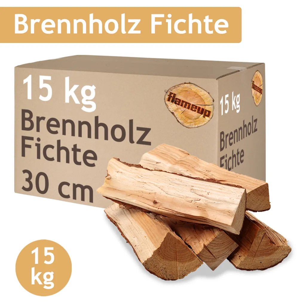 Brennholz Fichte Kaminholz 15 Kg Holz 30 Cm Für Ofen Und Kamin Kaminofen Feuerschale Grill Feuerholz Holzscheite Wood Kammergetrocknet Flameup 1 Brennholz Fichte Kaminholz 15 Kg Holz 30 Cm Für Ofen Und Kamin Kaminofen Feuerschale Grill Feuerholz Holzscheite Wood Kammergetrocknet Flameup