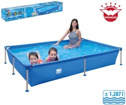 Wehncke Wehnke - Happy People 77516 - Stahlrahmen / Frame Pool Rechteckig 228x159x42 Cm, Blau - Ohne Pumpe -Garten- & Gewächshäuser Geschäft 536720730d4f437d6a0a086afed4a28f