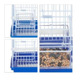 Relaxdays Vogelkäfig Mit Zubehör Blau -Garten- & Gewächshäuser Geschäft 53692e8b5bc86b9e742878495ae76c65
