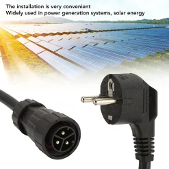 IVROU NETHERLANDS B.V. ICYBAY Micro-Wechselrichter 600 Watt & AC-Kabel 3 Meter Standalone-Kabel – Mikro Wechselrichter Und Netzanschlusskabel – Mikro Wechselrichter Für Solarmodule & Balkonkraftwerk -Garten- & Gewächshäuser Geschäft 536b1fff454f84697df3b7f0c668728f
