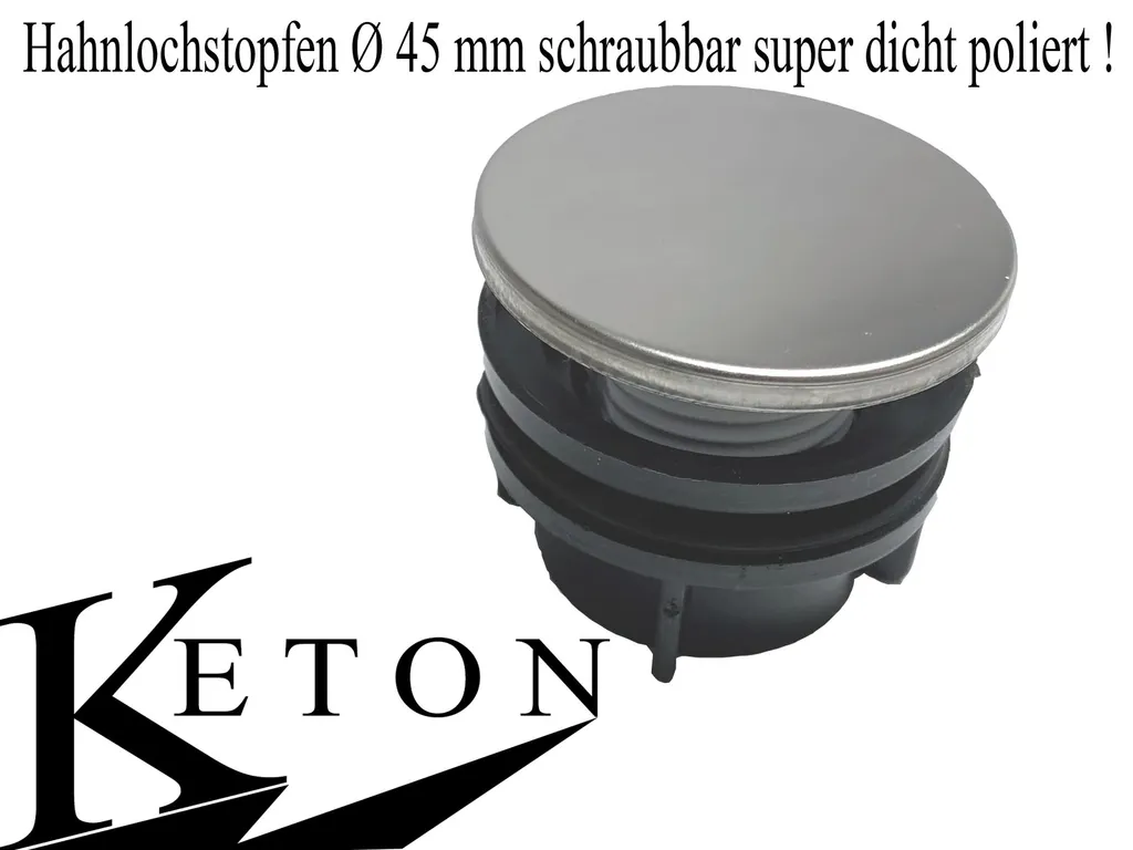 Keton Hahnlochstopfen Hahnlochabdeckung Spülbecken Blindstopfen Stopfen Edelstahl Spüle Deckrosette Ø35mm - 39mm 1 Keton Hahnlochstopfen Hahnlochabdeckung Spülbecken Blindstopfen Stopfen Edelstahl Spüle Deckrosette Ø35mm - 39mm