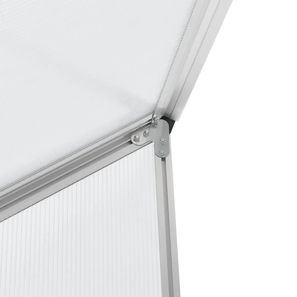 Juskys Aluminium Anlehn-Gewächshaus 2,4 M² – Treibhaus Mit Schiebetür, Fenster Zum Lüften & Stahl-Fundament – Stabiles Pflanzenhaus Für Garten 17 Juskys Aluminium Anlehn-Gewächshaus 2,4 M² – Treibhaus Mit Schiebetür, Fenster Zum Lüften & Stahl-Fundament – Stabiles Pflanzenhaus Für Garten – Bild 17