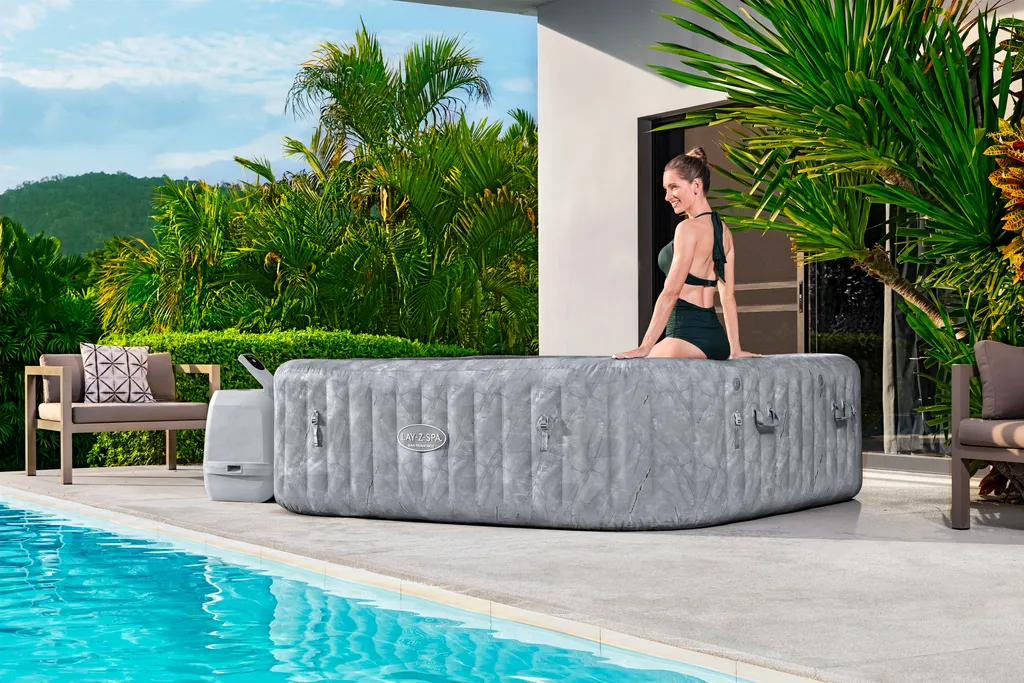 Bestway® LAY-Z-SPA® WLAN-Whirlpool San Francisco HydroJet Pro™ Ø 230 X 230 X 71 Cm, Eckig 23 Bestway® LAY-Z-SPA® WLAN-Whirlpool San Francisco HydroJet Pro™ Ø 230 X 230 X 71 Cm, Eckig – Bild 23