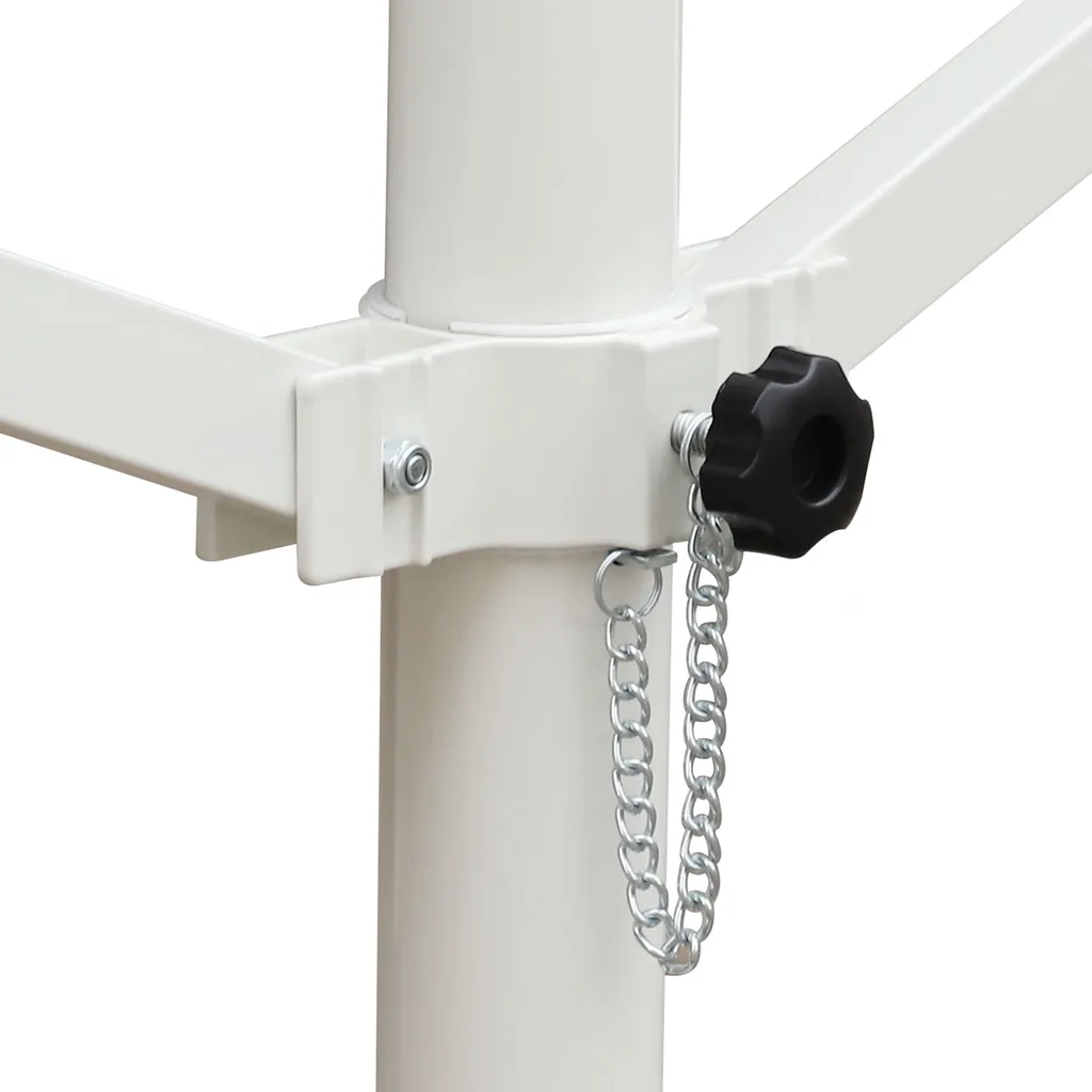 Outsunny Standmarkise Gartenmarkise Markise Mit Faltarm Kurbel Terrasse Grau 4,5x3,42m 8 Outsunny Standmarkise Gartenmarkise Markise Mit Faltarm Kurbel Terrasse Grau 4,5x3,42m – Bild 8